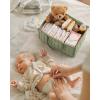 imageBlissful Diary Baby Diaper Caddy Organizer Stylish Storage Basket for Newborn Essentials and Diaper Station Gift for Baby Shower and Registry MustHave Sage GreenSage Green