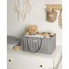 imageBlissful Diary Baby Diaper Caddy Organizer Stylish Storage Basket for Newborn Essentials and Diaper Station Gift for Baby Shower and Registry MustHave Sage GreenLight Gray
