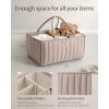 imageBlissful Diary Baby Diaper Caddy Organizer Stylish Storage Basket for Newborn Essentials and Diaper Station Gift for Baby Shower and Registry MustHave Sage GreenSand