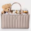 imageBlissful Diary Baby Diaper Caddy Organizer Stylish Storage Basket for Newborn Essentials and Diaper Station Gift for Baby Shower and Registry MustHave Sage GreenSand