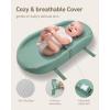 imageBlissful Diary Baby Changing Pad with Waterproof Lining Foam Includes a Soft ampamp Washable Cover Contoured Changing Table Pads for Dresser Top with NonSlip Bottom 3216 Grey AvocadoGreen