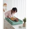 imageBlissful Diary Baby Changing Pad with Waterproof Lining Foam Includes a Soft ampamp Washable Cover Contoured Changing Table Pads for Dresser Top with NonSlip Bottom 3216 Grey AvocadoGreen