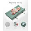 imageBlissful Diary Baby Changing Pad with Waterproof Lining Foam Includes a Soft ampamp Washable Cover Contoured Changing Table Pads for Dresser Top with NonSlip Bottom 3216 Grey AvocadoGreen