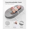 imageBlissful Diary Baby Changing Pad with Waterproof Lining Foam Includes a Soft ampamp Washable Cover Contoured Changing Table Pads for Dresser Top with NonSlip Bottom 3216 Grey AvocadoGrey