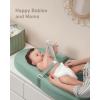 imageBlissful Diary Baby Changing Pad with Waterproof Lining Foam Includes a Soft ampamp Washable Cover Contoured Changing Table Pads for Dresser Top with NonSlip Bottom 3216 Grey AvocadoGreen