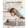 imageBlissful Diary Baby Changing Pad with Waterproof Lining Foam Includes a Soft ampamp Washable Cover Contoured Changing Table Pads for Dresser Top with NonSlip Bottom 3216 Grey AvocadoGrey