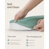imageBlissful Diary Baby Changing Pad with Waterproof Lining Foam Includes a Soft ampamp Washable Cover Contoured Changing Table Pads for Dresser Top with NonSlip Bottom 3216 Grey AvocadoGreen