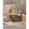 imageBlissful Diary Baby Diaper Caddy Basket ampamp Contoured Changing Pad