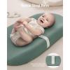 imageBlissful Diary Muslin Changing Pad Cover for Girls Boys Soft Baby Diaper Change Table Pad Covers 2 Pack Monstera Leaves ampamp Dark Green AvocadoLeaf  Roman Green