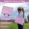 imageBlissful Diary Travel Tray for Kids Car Seat Toddler Road Trip Essentials with Drawing Kit Carseat Tray for Children Travel Road Trip Must Haves for Kids PinkPink