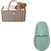 imageBlissful Diary Baby Diaper Caddy Basket ampamp Contoured Changing Pad