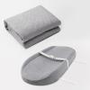 imageBlissful Diary Changing Pad Cover for Avocado Contoured Changing Pad Ultra Soft Breathable Diaper Changing Table Pad Cover for Baby Girls Boys  Sage GreenGray