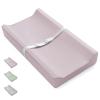 imageBlissful Diary Vegan Leather Baby Changing Pad with Waterproof ampamp WipeClean PU Cover Standard Size Cozy Diaper Changing Pad for Dresser and Table TaupeTaupe