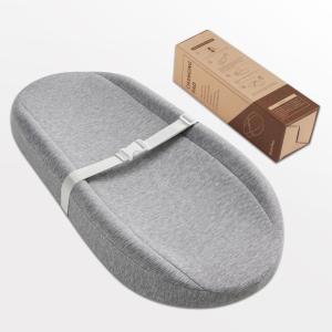 imageBlissful Diary Baby Changing Pad with Waterproof Lining Foam Includes a Soft ampamp Washable Cover Contoured Changing Table Pads for Dresser Top with NonSlip Bottom 3216 Grey AvocadoGrey