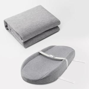 imageBlissful Diary Changing Pad Cover for Avocado Contoured Changing Pad Ultra Soft Breathable Diaper Changing Table Pad Cover for Baby Girls Boys  Sage GreenGray