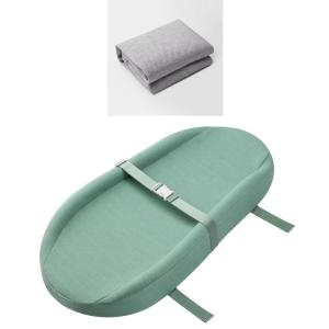 imageChanging Pad with 2 Color Covers Bundle Sage Green ampamp Gray