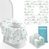 imageBlissful Diary 20 Pcs Toilet Seat Covers Disposable for Toddlers ampamp Adults Extra Large Waterproof Portable Package for Travel Kids Potty TrainingRainbow