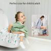 imageBlissful Diary 20 Pcs Toilet Seat Covers Disposable for Toddlers ampamp Adults Extra Large Waterproof Portable Package for Travel Kids Potty TrainingRainbow