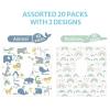 imageBlissful Diary 20 Pcs Toilet Seat Covers Disposable for Toddlers ampamp Adults Extra Large Waterproof Portable Package for Travel Kids Potty TrainingRainbowAnimal