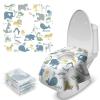 imageBlissful Diary 20 Pcs Toilet Seat Covers Disposable for Toddlers ampamp Adults Extra Large Waterproof Portable Package for Travel Kids Potty TrainingAnimal