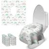 imageBlissful Diary 20 Pcs Toilet Seat Covers Disposable for Toddlers ampamp Adults Extra Large Waterproof Portable Package for Travel Kids Potty TrainingRainbow