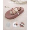 imageBlissful Diary Muslin Baby Changing Pad with Waterproof Lining Foam Diaper Changing Table Pad with Cover for Dressers Dusty Pink AvocadoDusty Pink