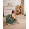 imageBlissful Diary Toddler Chair Comfy Foam Kids Chair with Soft Teddy Plush Toddler Reading Armchair with Cute Rainbow Designs Blush PinkSage Green