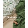 imageBlissful Diary Muslin Changing Pad Cover for Girls Boys Ultra Soft Breathable Cotton Baby Diaper Change Table Pad Covers 2Pack Dusty PinkampampCreamMonstera Leaves  Dark Green