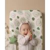 imageBlissful Diary Muslin Changing Pad Cover for Girls Boys Ultra Soft Breathable Cotton Baby Diaper Change Table Pad Covers 2Pack Dusty PinkampampCreamMonstera Leaves  Dark Green