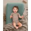 imageBlissful Diary Muslin Changing Pad Cover for Girls Boys Ultra Soft Breathable Cotton Baby Diaper Change Table Pad Covers 2Pack Dusty PinkampampCreamRoman Green  Leaf