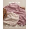 imageBlissful Diary Muslin Changing Pad Cover for Girls Boys Ultra Soft Breathable Cotton Baby Diaper Change Table Pad Covers 2Pack Dusty PinkampampCreamSunshine  Blush Pink