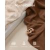 imageBlissful Diary Muslin Changing Pad Cover for Girls Boys Ultra Soft Breathable Cotton Baby Diaper Change Table Pad Covers 2Pack Dusty PinkampampCreamSunshine  Brown