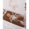 imageBlissful Diary Muslin Changing Pad Cover for Girls Boys Ultra Soft Breathable Cotton Baby Diaper Change Table Pad Covers 2Pack Dusty PinkampampCreamSunshine  Brown