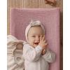 imageBlissful Diary Muslin Changing Pad Cover for Girls Boys Ultra Soft Breathable Cotton Baby Diaper Change Table Pad Covers 2Pack Dusty PinkampampCreamSunshine  Blush Pink