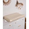 imageBlissful Diary Muslin Changing Pad Cover for Girls Boys Ultra Soft Breathable Cotton Baby Diaper Change Table Pad Covers 2Pack Dusty PinkampampCreamSunshine  Brown