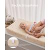 imageBlissful Diary Muslin Changing Pad Cover for Girls Boys Ultra Soft Breathable Cotton Baby Diaper Change Table Pad Covers 2Pack Dusty PinkampampCreamSunshine  Brown