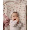 imageBlissful Diary Muslin Changing Pad Cover for Girls Boys Ultra Soft Breathable Cotton Baby Diaper Change Table Pad Covers 2Pack Dusty PinkampampRainbowDusty PinkRainbow
