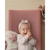 imageBlissful Diary Muslin Changing Pad Cover for Girls Boys Ultra Soft Breathable Cotton Baby Diaper Change Table Pad Covers 2Pack Dusty PinkampampRainbowDusty PinkCream