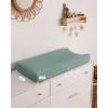 imageBlissful Diary Muslin Changing Pad Cover for Girls Boys Ultra Soft Breathable Cotton Baby Diaper Change Table Pad Covers 2Pack Dusty PinkampampRainbowRoman Green  Leaf