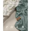 imageBlissful Diary Muslin Changing Pad Cover for Girls Boys Ultra Soft Breathable Cotton Baby Diaper Change Table Pad Covers 2Pack Dusty PinkampampRainbowRoman Green  Leaf