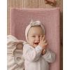 imageBlissful Diary Muslin Changing Pad Cover for Girls Boys Ultra Soft Breathable Cotton Baby Diaper Change Table Pad Covers 2Pack Dusty PinkampampRainbowLight PinkCream