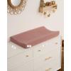imageBlissful Diary Muslin Changing Pad Cover for Girls Boys Ultra Soft Breathable Cotton Baby Diaper Change Table Pad Covers 2Pack Dusty PinkampampRainbowDusty PinkCream