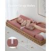imageBlissful Diary Muslin Changing Pad Cover for Girls Boys Ultra Soft Breathable Cotton Baby Diaper Change Table Pad Covers 2Pack Dusty PinkampampRainbowDusty PinkCream