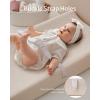 imageBlissful Diary Muslin Changing Pad Cover for Girls Boys Ultra Soft Breathable Cotton Baby Diaper Change Table Pad Covers 2Pack Dusty PinkampampRainbowLight PinkCream