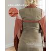 imageBlissful Diary Muslin Nursing Cover for Breastfeeding Breathable Breastfeeding Cover up with Arch Neckline for Women Nursing Apron Brick Red