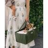 imageBlissful Diary Baby Diaper Caddy Organizer Stylish Storage Basket for Newborn Essentials and Diaper Station Gift for Baby Shower and Registry MustHave Deep GreenDeep Green
