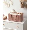 imageBlissful Diary Baby Diaper Caddy Organizer Stylish Storage Basket for Newborn Essentials and Diaper Station Gift for Baby Shower and Registry MustHave Deep GreenBlush Pink