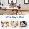 imageBlissful Diary Baby Splat Mat for Under High Chair 504 x 504 Inch Wipeable Splash Mat Waterproof and Washable AntiSlip Floor Protector Boho RainbowBoho Rainbow