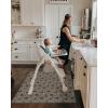 imageBlissful Diary Baby Splat Mat for Under High Chair 504 x 504 Inch Wipeable Splash Mat Waterproof and Washable AntiSlip Floor Protector Boho RainbowElephantgiraffe