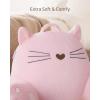 imageBlissful Diary Kitty Reading Pillow for KidsTeensAdults Back Rest Pillow for Sitting Up in Bed with Shredded Memory Foam Includes Arms and Washable Cover PinkPink